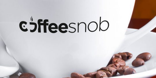 coffeesnob logo cup